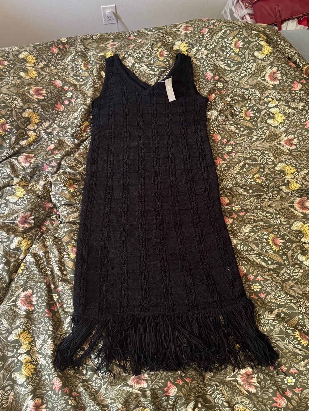 J. Crew Fringe-trim Sweater-dress